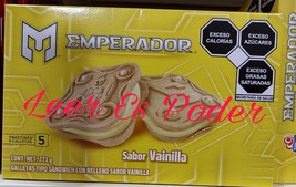 3X Gamesa Emperador Galletas De Vanilla Creme Cookies 3 Cajas - Envio Prioridad - £24.25 GBP