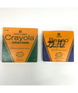 Large BESCO Anti-Roll Crayons + Crayola Extra Large 389, Binney &amp; Smith ... - $23.95