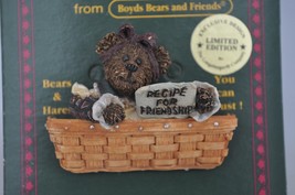 Boyds Bears BEARWEAR - Recipe For Friendship - Brooch Pin - £7.57 GBP