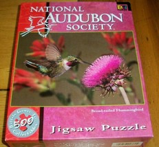 Jigsaw Puzzle 500 Pcs Hummingbird National Audubon Society Bird Lovers Complete - £10.27 GBP