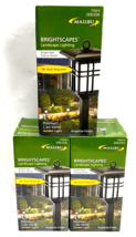 Three Malibu Brightscapes Premium Cast Metal Garden Landscape Lights Graphite - $98.99