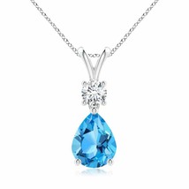 Authenticity Guarantee

ANGARA 2.13 Ct Pear-Shaped Swiss Blue Topaz V-Bale Pe... - £2,110.22 GBP