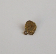 Vintage Cursive Capital B Gold Tone Lapel Hat Pin - $6.31