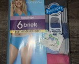 Fruit Of The Loom ~ Womens Brief Underwear Panties 6-Pair Heather Cotton... - $20.26