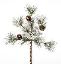 Christmas Floral Snow And Pinecone Pick - £13.88 GBP