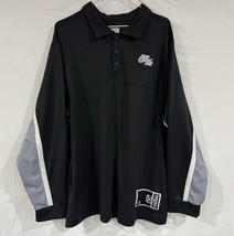 Nike Air Basketball On Court Vtg Long Sleeve Warm Up Shirt Black Gray Mens Large - £31.33 GBP