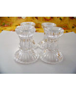 Vintage Cut Glass Candlestick Holder Set of 4 - $22.79