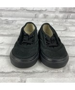Vans Kids Toddler Shoes Size 5 Black Canvas Skate Lace Up Off The Wall - $14.49