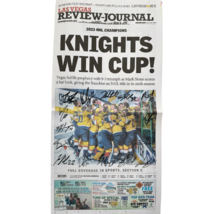Vegas Golden Knights Team Signed Stanley Cup LVRJ Newspaper #D/12 COA Au... - $2,999.95