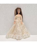 Vintage Dawn Topper Doll Red Hair Blue Eyes Off White Lace Wedding Dress - $633.78 MXN