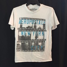 NY Aeropostale Mens Graphic T-Shirt White x-Small XS shirt Aero - £9.37 GBP