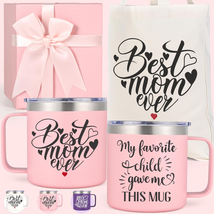 Mother&#39;s Day Gifts for Mom from Daughter Son, 14 Oz Best Mom Ever - Favorite Chi - £22.98 GBP