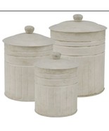 Farmhouse Primitive Kitchen Countertop Canisters LOW STOCK - £44.32 GBP