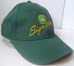 John Deere Signature Hat Green Hook Loop Baseball Cap - $14.21