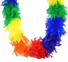 Rainbow 45 gm 72 in 6 Ft Chandelle Feather Boa - £5.67 GBP