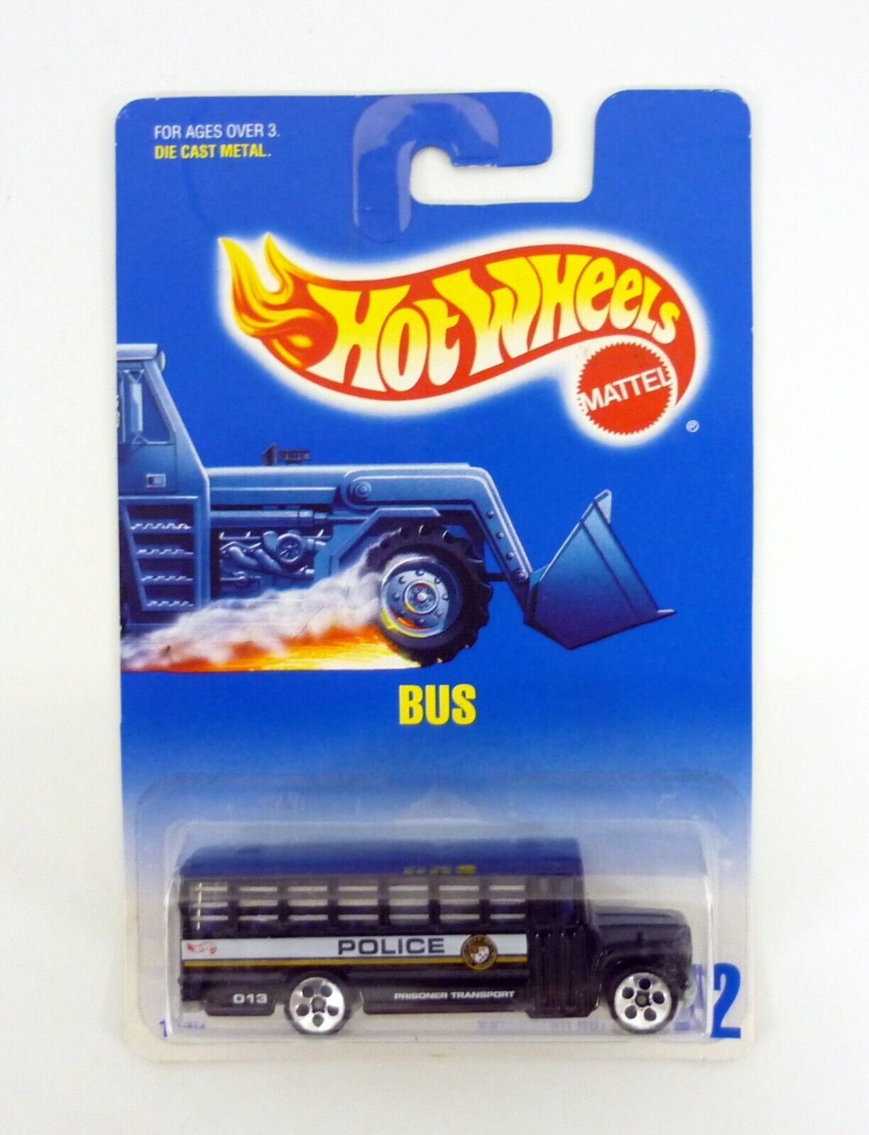 Primary image for Hot Wheels Bus #72 Black Die-Cast Police Vehicle 1991
