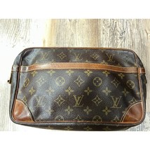 LV Monogram Clutch Vintage Peeling in front outside pocket - $140.06