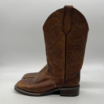 Circle G Honey Womens Brown Leather Pull On Embroidery Western Boots Size 7.5 M - £46.59 GBP