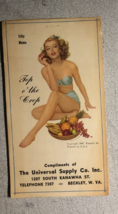 1947 3x6" vintage notepad with pin-up girl cover - $19.79