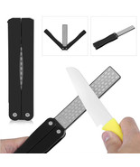 Orysin Double-Sided Diamond Knife Sharpener File Stone Quick Easy No Oil - $9.90