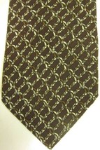 GORGEOUS Vintage Missoni Silk and Wool Brown With Cream and Brown Ropes Tie - $44.99
