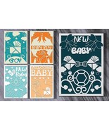 New Born Baby Card Paper Cut SVG Bundle - $826.49 MXN