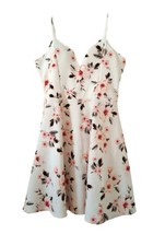 Almost Famous Floral summer mini  Dress white XL fit &amp; flare - £39.11 GBP