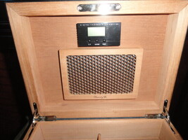 Brizard  The "Airflow" Cigar Humidor - Black Caiman  60 / 70 Count NIB image 5