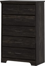 Rubbed Black South Shore Versa 5-Drawer Chest - £237.60 GBP