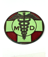 Early Medical Doctor Copper &amp; Enamel License Plate Topper G.J. MAYER CO. - $619.59 MXN