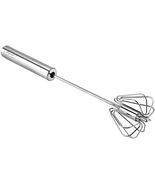 Stainless Steel Manual Egg Whisk Rotary Hand Push Beater Mixer Blender F... - $9.89