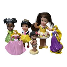 Disney Princess Figure Cake Topper Aurora Belle Snow White Tiana Moana Rapunzel - £10.14 GBP