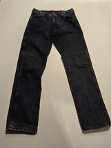 Wrangler Jeans Men&#39;s 36x32 Blue Pants Dark Denim Tag 36x32-VTG - $26.29