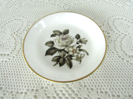 ROYAL WORCESTER FINE BONE CHINA PIN DISH ENGLAND 4.5&quot; WHITE &amp; FLORAL - $4.90