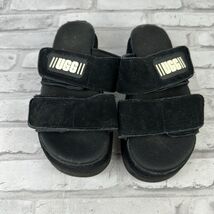 UGG Greer Platform Slide Sandals Women's Shoes Size 6 Black 1129210 - $50.39