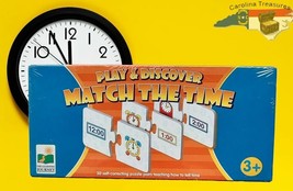 Play &amp; Disciover Match The Time Puzzle Learning Educational New Sealed - $6.79