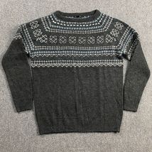 Esmara Sweater Women&#39;s Medium Fair Isle Knit Gray Pullover Polyacryl Casual - $20.92 CAD