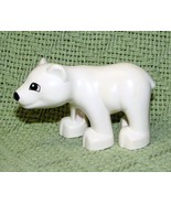 LEGO DUPLO POLAR BEAR BABY CUB MINI FIGURE REPLACEMENT ANIMAL WHITE TOY - £3.58 GBP