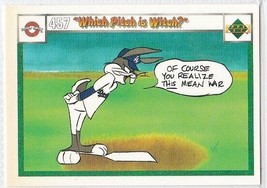 N) 1990 Upper Deck Looney Tunes Comic Ball Card #457/460 Which Pitch is Witch? - $1.97