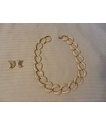 Vintage Signed Napier White Enamel Large Chain Choker Necklace Rare &amp; Ea... - £78.69 GBP