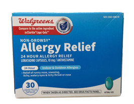 Walgreens Non-drowsy Allergy Relief 30 liquid caps Exp 12/2024 - $16.82