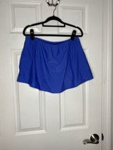 Island Escape Woman Nwt Bright Blue Skirtini Swim Bottom Size 16W - $14.87