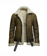 Men&#39;s Aviator Real Shearling Sheepskin Leather Bomber Flying Jacket-Ben - €136,75 EUR+