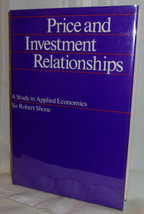 Robert Shone Price &amp; Investment Relationships First Ed Hardcover Dj Economics - £17.68 GBP