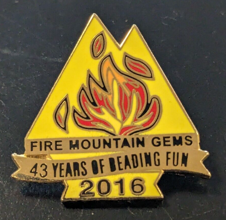 2016 - Fire Mountain Gems 43 Years of Beading Fun - Collectible Enamel L... - $10.88