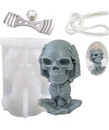 3D Skull Candle Mold Skull Covering Ears - £11.60 GBP