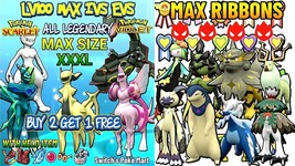 ✨ New Pokémon Scarlet &amp; Violet ✨ Shiny Legendary Pokémon Max Ivs Evs Jumbo Mark✨ - £2.33 GBP
