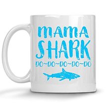 Retro Vintage Mama Shark Doo Doo Doo Mug, Family Shark Mug, Mom Shark, Mommy Mug - £11.81 GBP