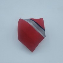 Buckingham Mens Tie Silk, Vintage Striped, 58 By 3 Inches, Red Grey Blue... - £7.95 GBP