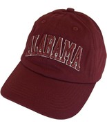 Alabama Buckle Back Adjustable Cotton Baseball Cap (Crimson/Crimson Script) - $27.28 CAD